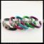 LFD-B0032 Wholesale Snake Leather with Rhinestone Paved Stone Magnetic Clasp Snakeskin Bangles , Cuff Bangle Bracelet