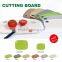 china supplier 2016 new products,square printed flower cutlery bamboo fibre cutting board