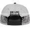 Leather peaked sublimation flat front imitation caps for men