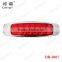 12 LEDs Red Stainless Steel Plate Lens Maker 12 Volt Marker Lights
