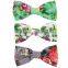 Hot-sales kids fabric hair bows small floral color boutique cloth hair bow children hair accessory hair bow for girls CB-3673