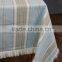 100% cotton luxury fashion yarn dyed print stripe cheap table cloth