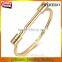 Polished Jewelry bracelet titanium steel silver gold filled Horse's hoof bangles for women