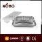 Small Size 3 Compartments Stainless Steel Square Fast Food Tray with lid