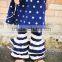 Fashion ruffle bottom pants for baby girls,New design big baby ruffle capri pants