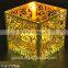 square style wholesale cheap colored sheet copper candlesticks for holiday