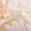 manufacturer PU leather mesh applique rose design embroidered lace fabric