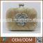 New Arrival Crystal Flower Silk Dinner Party Bags Elegant evening bag for women