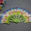 custom colorful polypropylene PP plastic foldable fan folding hand fan for advertisement promotion
