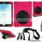 Bumper reisistant rotated stand tab case for iPad air 2 iPad 6 shoulder strap back cover