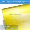 CARLIKE 3 Years Life Adhesive Brushed Chrome Yellow Car Film