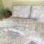 Fashion duvet/comforter cover sets with allover reactive print on cotton fabrics.