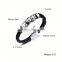 Ally Express Wholesale Bracelet Black Leather Lion Men Bracelet