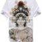 Unisex fashion O-ceck Chinese opera printing tee shirt