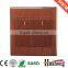 Wood grain style 13A wall socket
