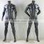 Female Running sport mannequin muscle mannequin without head matt balck