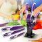 6pcs non stick coating stainless steel knife set