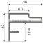 6063 T5 Aluminium profile with PVC wrapping for silding door -GL157
