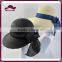 Fashion Paper Straw Sun Visor Floppy Hat With Big Bowknot