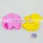 Hot sale eco-friendly lovely animal shape silicone cake pan