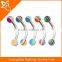 Acrylic flexible eyebrow lip bars ear tragus rings earrings curved curve barbell bar 3mm ball Jewellery