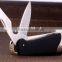 2015 Fashion promotion gift set military knife gift set & classical leather card bag
