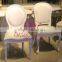 wedding white wooden louis chair