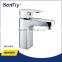 Chrome polished single handle basin faucet waterfall faucet