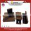luxury purple color plastic velvet jewelry pack box wholesale