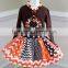 2016 new hot sale baby girls thanksgiving outfits turkey fall children boutique clothing