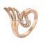 New Fashion Fashion Jewelry Women Lovely Gift Ring for Banquet Inlay Zircon Cubic