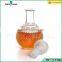 250ml clear glass wine bottle with glass cap