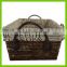 Storage basket, made of maize, fabric, W/lid, for household, various colors/sizes available