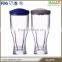 Double Wall Chiller Plastic Beer Mug with Lid