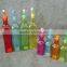 Colorful olive oil glass bottle with dropper cap