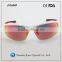 outdoor cycling sports sunglasses with red revo lens