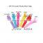 Mini Candy Plastic Hair Clips, Grosgrain Covered Metal double prong Hair clips