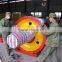 Foundry steel casting suporting roller with shaft for rotary kiln