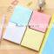 adhesive memo pad with cross stripe