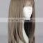 Synthetic Ash Blonde Long Straight Wig N426