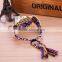 2015 new arrival fabric wristband geneva watch quartz wrist watch