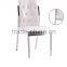 Dinning chair with fabric covering and high rebound sponge,stainless steel legs