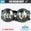 4" 4.5" led round headlight truck fog light with angle eyes color changing