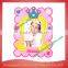 custom 3D wed soft pvc photo frame with heart shape