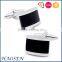 High Quality Fashinable Black Stone Rectangle Cufflinks