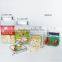 Square Glass Home Container With Tin Lid