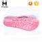 Jinjiang Factroy Wholesale Cheap Ladies Fashion Druable Slippers Pink Color Pictures With Light Red Pattern