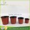 pp blister plastic brick color flower pot