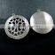 33MM Vintage Style Antiqued Silver Flower Engraved Filigree Round Photo Locket Pendants DIY Supplies 1113019
