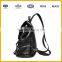 Golden Manufacturer Trendy Soft PU Leather Material Standard Size Girls Backpack Casual Bag